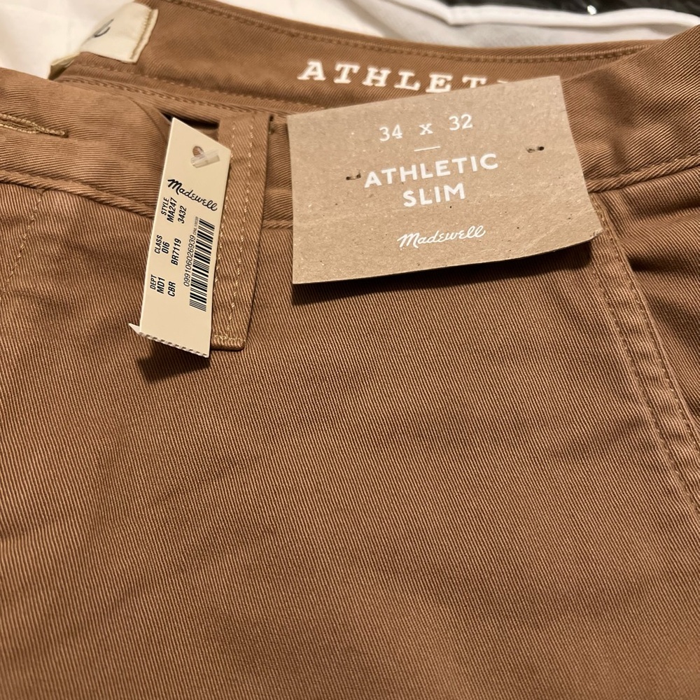 Madewell Penn Athletic Slim Chino Pants. 34/32. Never worn w/ tag.